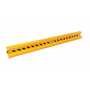 Vestil Steel Straight Guard Rail 124 In, Yellow