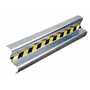 Vestil Galvanized Steel Straight Guard Rail 29.875 In, Gray