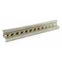Vestil Galvanized Steel Straight Guard Rail 53.875 In, Gray