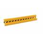 Vestil Steel Straight Guard Rail 65.875 In, Yellow