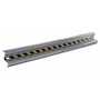 Vestil Galvanized Steel Straight Guard Rail 77.875 In, Gray