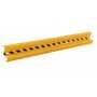 Vestil Steel Straight Guard Rail 89.875 In, Yellow