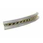 Vestil Galvanized Steel Curved Guard Rail 89.875 In, Gray