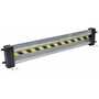 Vestil Galvanized Steel Drop In Guard Rail 2 Ribbed 53.875 in, Gray