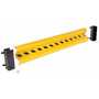 Vestil Steel Drop In Guard Rail 2 Ribbed 53.875 In, Yellow