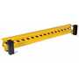 Vestil Steel Drop In Guard Rail 2 Ribbed 77.875 In, Yellow