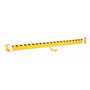 Vestil Steel Channel Guard Rail with Bracket 113.875 in, Yellow