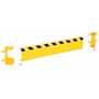 Vestil Steel Channel Guard Rail with Bracket 41.875 In, Yellow