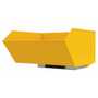 Vestil Bump MD Hopper 1CbYd Yellow