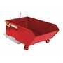 Vestil HD LoPro Hopper .25CbYd Red