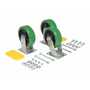 Vestil Polyurethane Caster Kit 6 In. x 2 In. 2,700 Lb. Cap, Green