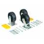 Vestil H-CK3-C24C 6"x2" GFN Caster Kit 3.75K BK
