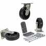 Vestil Rubber Caster Kit 6x2 1800lb Cap