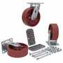 Vestil Ductile Stl Caster Kit 6x2 6K Cap