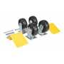 Vestil H-CK4-C23C 6"x2" GFN Caster Kit 8K BK