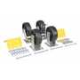 Vestil H-CK4-C24C 6"x2" GFN Caster Kit 5K BK