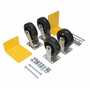 Vestil Rubber Caster Kit 6x2 2400lb Cap