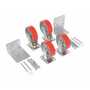 Vestil Ply Stl Caster Kit 6x2 4800lb Cap