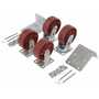 Vestil Ductile Stl Caster Kit 6x2 8K Cap