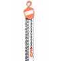 Vestil Steel Manual Chain Hoist 10 Ft. Lift 1,000 Lb. Cap, Orange