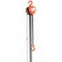 Vestil Steel Manual Chain Hoist 20 Ft. Lift 1,000 Lb. Cap, Orange