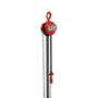 Vestil Steel Manual Chain Hoist 10 Ft. Lift 2,000 Lb. Cap, Orange