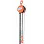 Vestil Steel Manual Chain Hoist 15 Ft. Lift 2,000 Lb. Cap, Orange