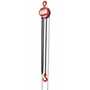 Vestil Steel Manual Chain Hoist 10 Ft. Lift 3,000 Lb. Cap, Orange