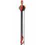 Vestil Steel Manual Chain Hoist 10 Ft. Lift 4,000 Lb. Cap, Orange