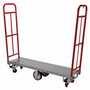 Vestil Steel High End Platform Truck 1,300 Lb. Cap, Red/Silver