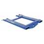 Vestil Steel Fork Truck Hook Base 38 In, 4,000 Lb. Cap, Blue
