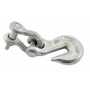 Vestil Steel Rigid Grab Hook with Shackle 4,000 Lb. Cap, Silver