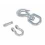 Vestil Steel Swivel Hook with Shackle 4,000 Lb. Cap, Silver