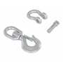 Vestil Steel Swivel Hook with Shackle 6,000 Lb. Cap, Silver