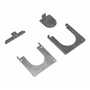 Vestil Steel Removable Bollard Base Slvr