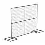 Vestil Steel Construction Barrier System Silver