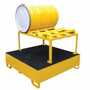 Vestil Steel Horizontal Retention Basin 1 Drum 1200 Lb. Cap, Yellow