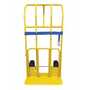 Vestil Steel Hand Truck Wide Load Pneumatic Wheels 600 Lb. Cap, Yellow