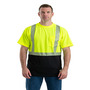 Berne HVK017 Hi Vis Class 2 Color Blocked T-Shirt, M, Regular, Yellow
