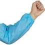 Hantover Chemical Resistant Blue Polyolefin Sleeve, 3 mil, 18" Long