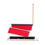 Vestil IMB Series Debris Collector Ends 2 Pack Steel/Plastic Red / Black