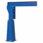 Vestil Steel Floor Mounted Jib 80-3/8 In. I-Beam 4000 Lb. Cap, Blue