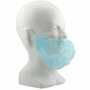 Johnson Wilshire 68802X Blue Polypropylene Disposable Beard Cover, 24"