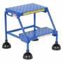 Vestil LAD-2-B-P 2 P Step Spring Loaded Ladder Blue