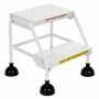 Vestil LAD-2-W-P 2 P Step Spring Loaded Ladder WH