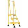 Vestil LAD-3-Y-P 3 P Step Spring Loaded Ladder YL