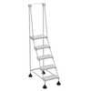 Vestil LAD-5-W-P 5 P Step Spring Loaded Ladder WH