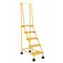 Vestil LAD-5-Y-P 5 P Step Spring Loaded Ladder YL