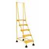 Vestil LAD-5-Y-P 5 P Step Spring Loaded Ladder YL