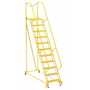 Vestil LAD-MM-11-P-YL 11 Perf Step Maintenance Ladder YL